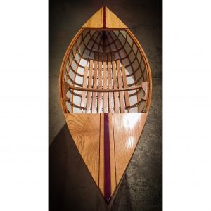 The Lotus 2 skin on frame canoe built by Bayou Boats